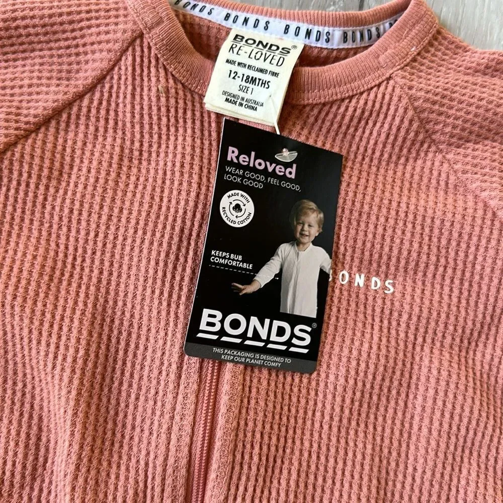 Bonds Wondersuit Waffle‎ Zip Wondersuit 12-18 Months